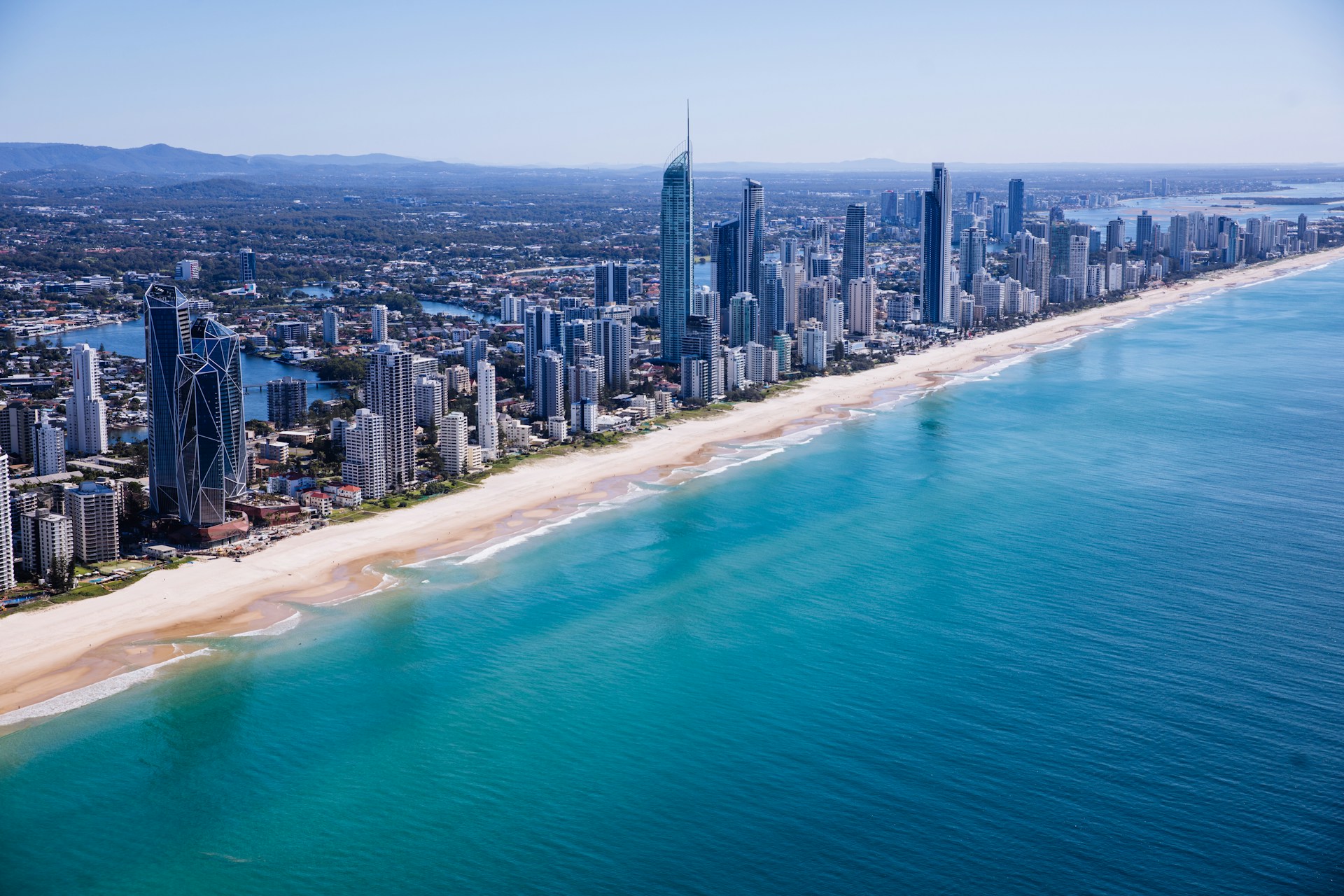 Gold Coast skyline and beaches